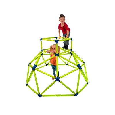 Green and Blue Plastic Indoor/Outdoor Climbing Tower with Fort