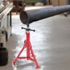 V Head Pipe Stand 2500 LBS, Pipe Jack Stands Adjustable Height, Portable Pipe Stands, Pipe Supporting, Heavy-Duty Steel Jack Stand,Secure Stability - 3 of 4