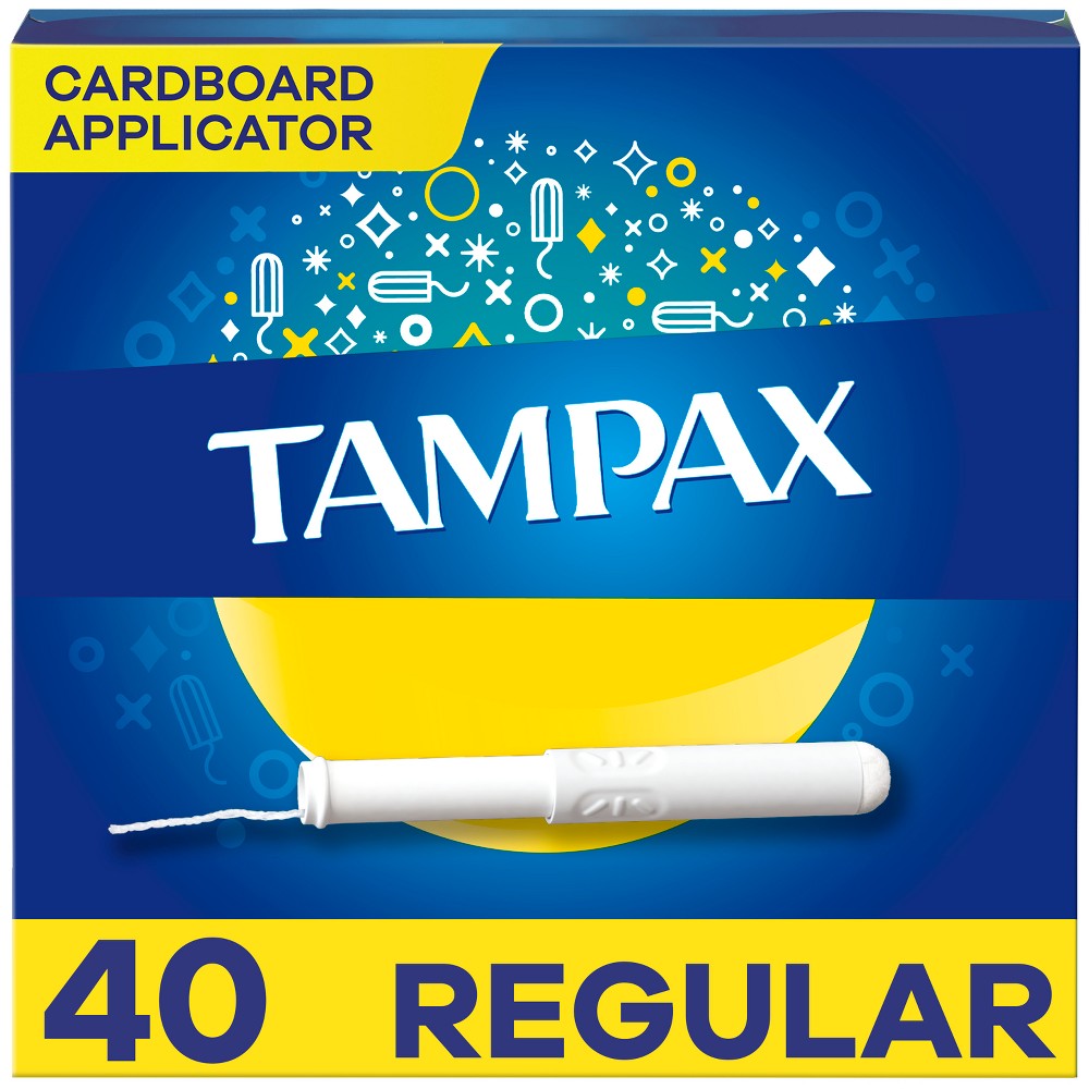 UPC 073010221109 product image for Tampax Tampons - Regular Absorbency - Cardboard - 40ct | upcitemdb.com