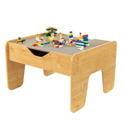 wooden activity play table