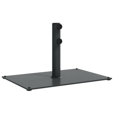 vidaXL Parasol Base Dark Grey Steel, Iron 33.1 lbs Adjustable Feet