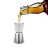 True Dual Double Jigger- Stainless Steel Bar Cocktail Measuring Jigger, Bartender Accessory, Measuring Tool, Holds 0.75 oz & 1 oz, Set of 1, Silver - 4 of 4