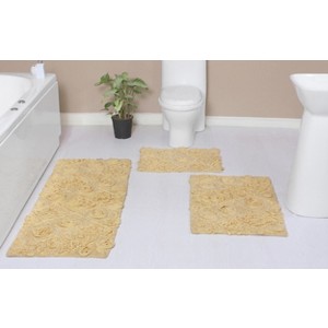 Modesto Collection Cotton Tufted Set of 3 Bath Rug Set - Home Weavers - 1 of 4