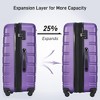 Vynxaria 3-Piece Expandable Luggage Set ¨C Spinner Suitcases (20"+24"+28") with TSA Lock, Lightweight ABS Construction - 4 of 4