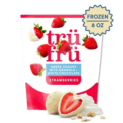 Tru Fru White Chocolate Strawberries Greek Yogurt with Granola - 8oz