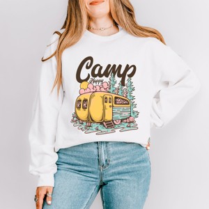 Simply Sage Market Camp Happy Sweatshirt - 1 of 4