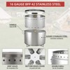 20.5Inch Smokeless Firepit, with Removable Ash Base, Stainless Steel Wood Burning Fireplace for Camping, Outside, Bonfire, Backyard and Patio - 3 of 4