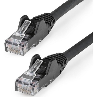StarTech.com 15ft (4.6m) CAT6 Ethernet Cable, LSZH (Low Smoke Zero Halogen) 10 GbE Snagless 100W PoE UTP RJ45 Black Network Patch Cord ETL