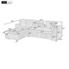 93.7" Chenille L-Shaped Sectional Sofa with Wooden Storage - 2 of 4