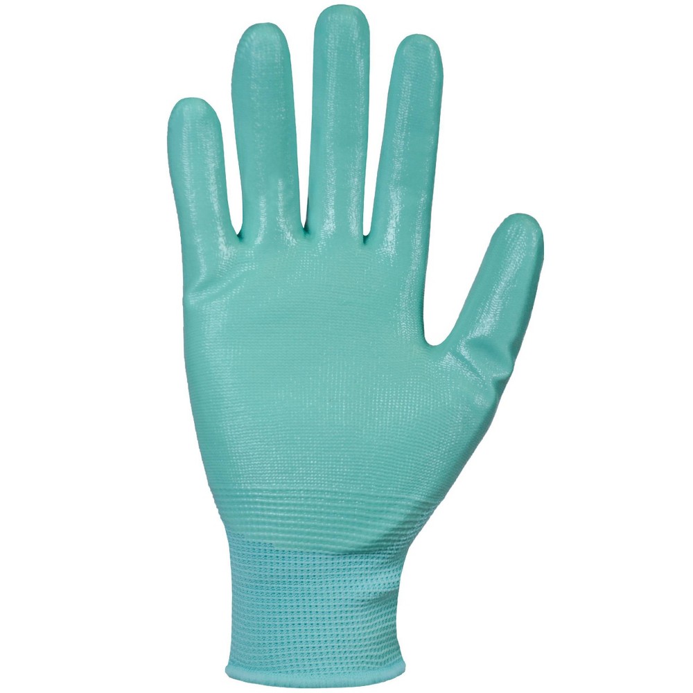 Digz Nitrile Dipped Garden Gloves Aqua Blue - One Size Fits Most