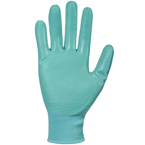 Digz Nitrile Dipped Garden Gloves Aqua Blue - One Size Fits Most - image 1 of 3