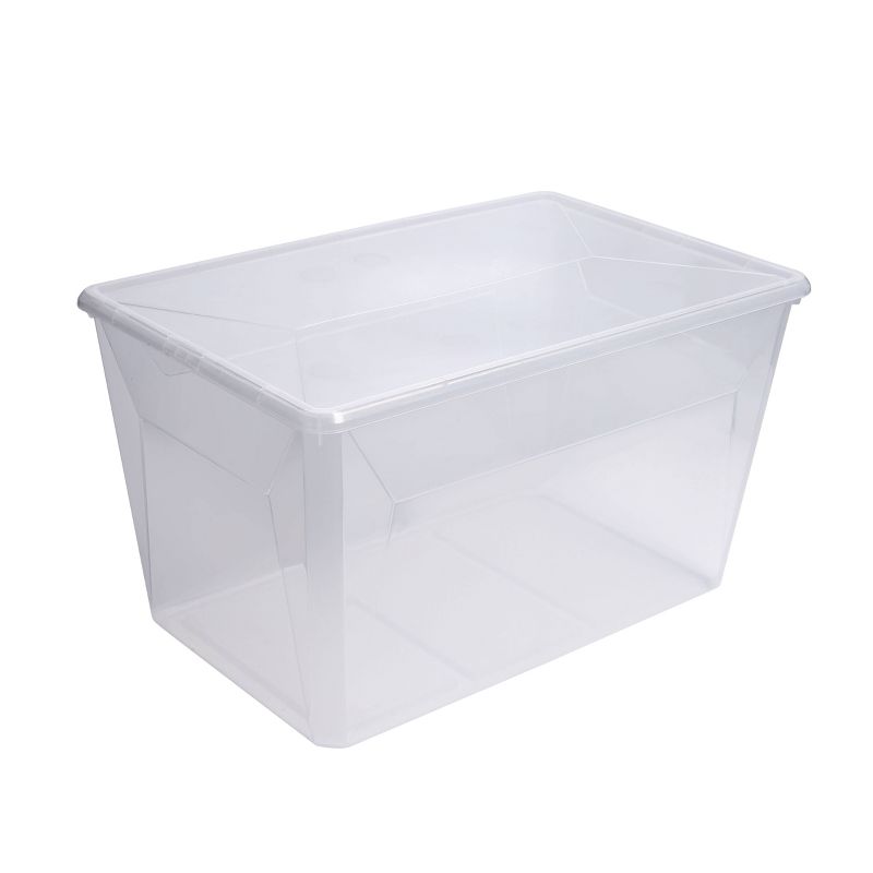 Ezy Storage 50L/52.8qt Karton Clear Storage Box, 1 of 6
