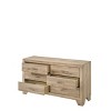 59" Miquell Dresser Natural - Acme Furniture: Washed Oak, Tapered Legs, Bedroom Storage - image 2 of 4