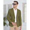 Clearlove Men's Linen Cotton Blend Two-Button Unstructured Blazer with Patch Pockets Relaxed Fit Sport Coat Business - 4 of 4