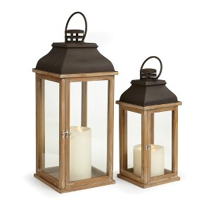 Plum & Post Carmel Lanterns, Set Of 2 - 1 of 2