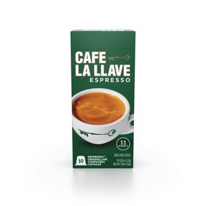 Cafe La Llave Espresso Dark Roast Nespresso Original Line Coffee Pods - 10ct - 1 of 4