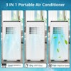 Jojoka 8000 BTU Portable Air Conditioner with Dehumidifier & Fan,Quiet 3-in-1 Cooling for Rooms up to 350 sq.ft.,Remote Control,Sleep Mode,Window Kit - 3 of 4