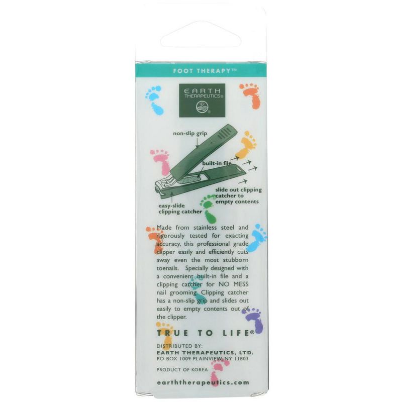 Earth Therapeutics No Mess Toenail Clipper with Clipping Catcher - 1 ct, 2 of 4