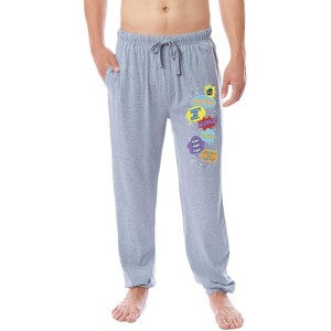 The Big Bang Theory Mens' Bazinga! Comic Sayings Jogger Pajama Pants Grey - 1 of 3