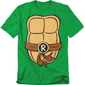 Teenage Mutant Ninja Turtles Raphael Chest Adult T Shirt  Kelly Green  X Large - 1 of 4