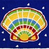 Jellybean Painted Clam Shell Doormat – Colorful Indoor & Outdoor Mat, Washable & Fade-Resistant, 20"x30" - 2 of 3