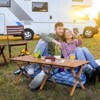 SKONYON Heavy-Duty Aluminum Camping Table Folding Picnic Table with Carry Bag - 2 of 3