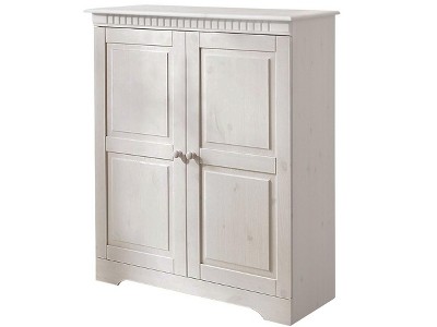 RealRooms Cubrix Solid Wood 2 Door Closed Storage Cabinet