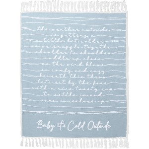 Pavilion Gift Company - Baby It's Cold Outside - 50" x 60" Inspirational Plush Blanket - Throw Blankets - 1 of 4