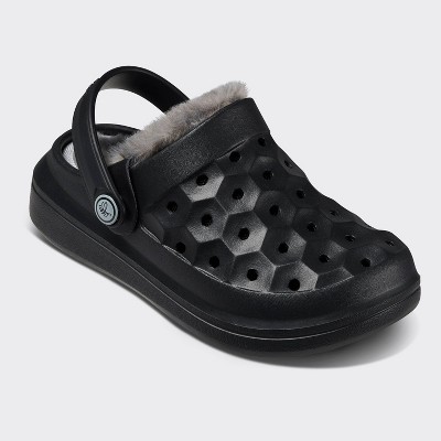 Joybees Toddler Varsity Lined Clogs - Charcoal Gray/Black 12T