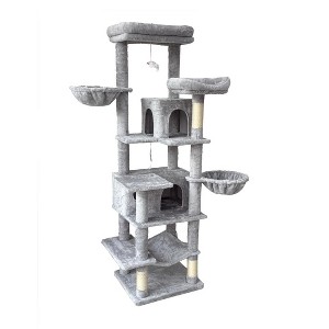 Racxily 68 Inches Multi-Level Large and Tall Cats Tree - 1 of 4