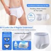 CARER 3-Pack Washable Incontinence Underwear for Men Reusable Leakproof Absorbency Men's Urinary Protection Briefs - 2 of 4