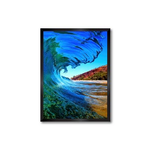 Courtside Market Rolling Wave I 30x40 Statement Piece - Framed Artboard - 1 of 2