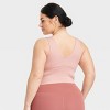 Women's Flex Light Support V-Neck Cropped Sports Bra - All In Motion™ - 2 of 3