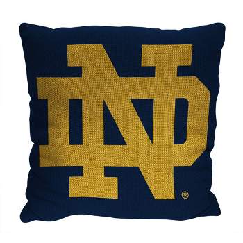 14"x14" NCAA Notre Dame Fighting Irish Invert Double Sided Jacquard Decorative Pillow - 2pk
