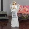 Dicksons Lord Bless You and Keep You Angel Crackled White Resin Stone Tabletop Figurine - 2 of 2