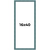 PosterPalooza | Panoramic Simple Blue Picture Frame - UV Acrylic, Foam Board Backing, Hanging Hardware - 2 of 4