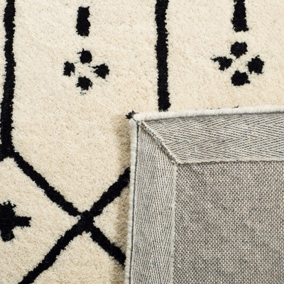 Handmade Himalaya Elegance 9' x 12' Black Wool Area Rug