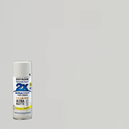 Rust-oleum 12oz 2x Painter's Touch Ultra Cover Matte Spray Paint Gray :  Target
