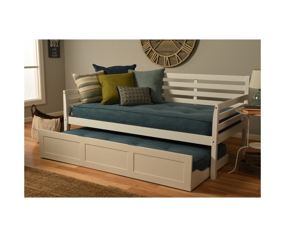 Yorkville Trundle Daybed White/Aqua - Dual Comfort