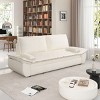 NicBex 3-in-1 Velvet Convertible Sleeper Chair,70.1 inch Modern Style Pull-out Sofa Bed with 2 Pillows,Soft Couches for Living Room,Beige - 2 of 4