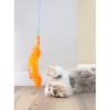 Quirky Kitty Koi Feather Wand Cat Plush Toy - Orange - 4 of 4