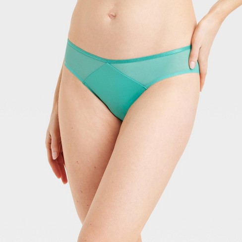 Women's Micro-Mesh Bikini Underwear - Auden™ Green XS