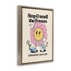 Stupell Industries Vintage Smell The Flowers Black Framed Floater Canvas Wall Art - 3 of 4