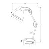 Industrial Task Lamp with USB Port and Adjustable Arm, Nightstand or Desk Light with Rocker Switch for Home Office or Study–The Pop Home - 4 of 4