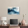 Art Remedy Inked Waves Blue Abstract Wall Art Unframed - 2 of 4