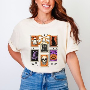 Simply Sage Market Coquette Halloween Stamps Garment Dyed Tee - 1 of 4