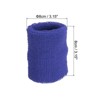 Unique Bargains Cotton Terry Cloth Tennis Basketball Working Out Running Wicking Air Permeable Sports Sweatbands 48 Pcs - 2 of 4