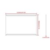 FONTOI Oversized Rectangle Wall Mirror with Aluminum Frame Modern Decorative Accent for Bathroom Bedroom or Living Space, Walnut, 48"*32"*0.6" - 4 of 4