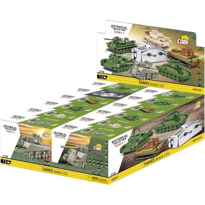 COBI Historical Collection WWII Counter Display Unit - 12 1:72 Scale Tank Sets