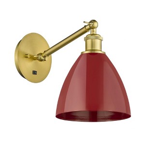 Plymouth Dome - 1 Light Wall Sconce In Industrial Style-13.25 Inches Tall and 7.5 Inches Wide - 1 of 1